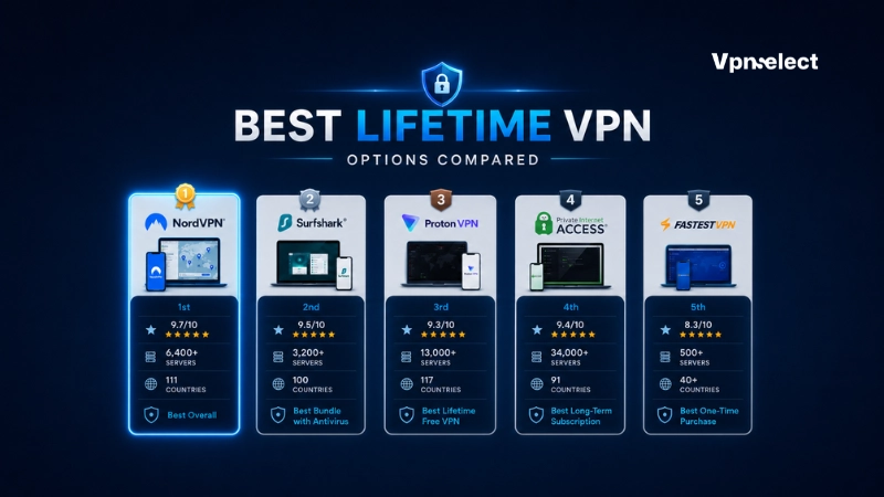 Best Lifetime VPN Options Compared