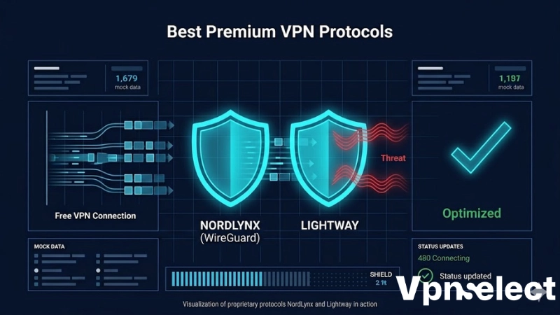 Premium VPN Protocols 2026: NordLynx and Lightway in action