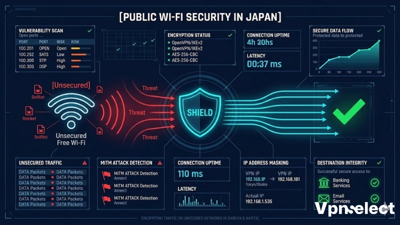 Secure unsecured public Wi-Fi in Shinjuku and Shibuya with a VPN.a