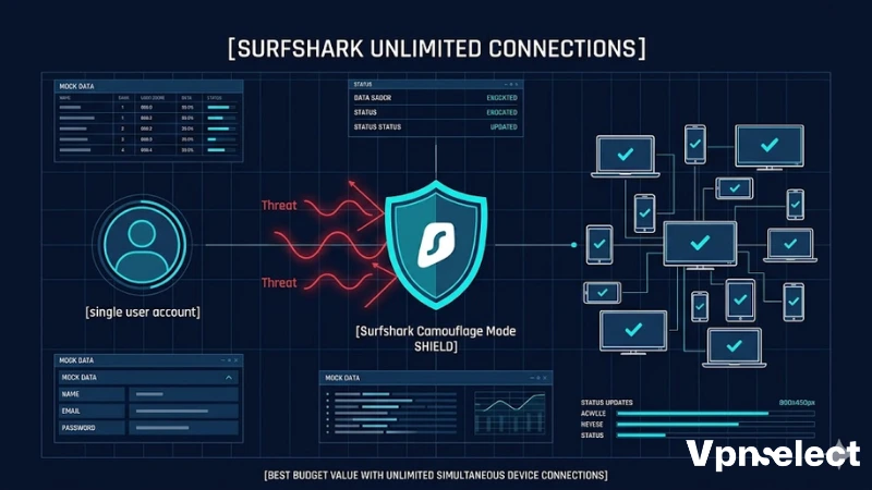 Surfshark VPN allows unlimited simultaneous device connections in Japan.