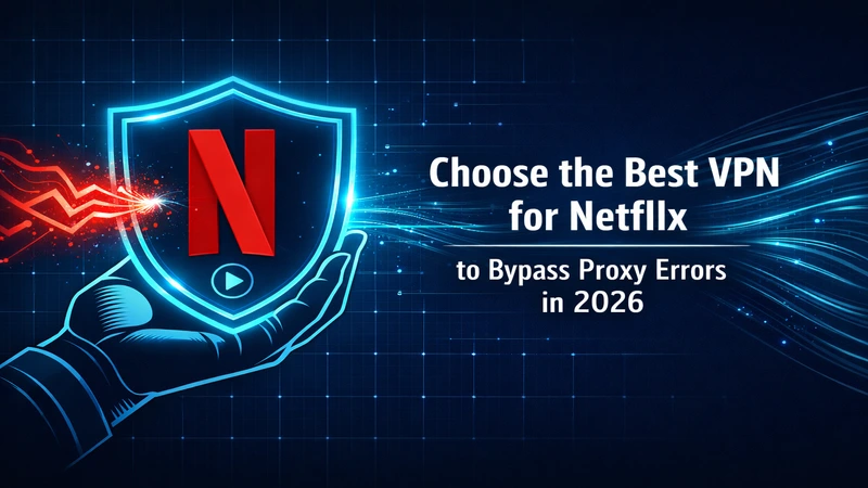 Choose the Best VPN for Netflix to Bypass Proxy Errors in 2026