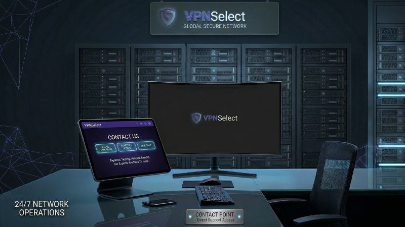 Contact the expert team at VPNSelect