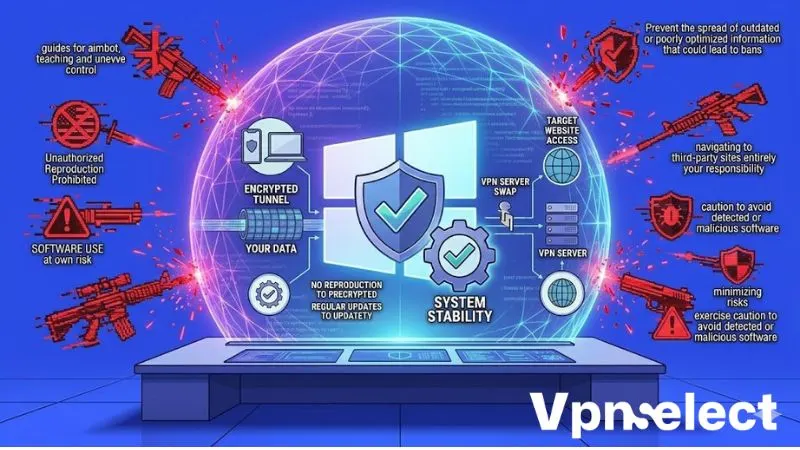Windows OS protected by VPN shield