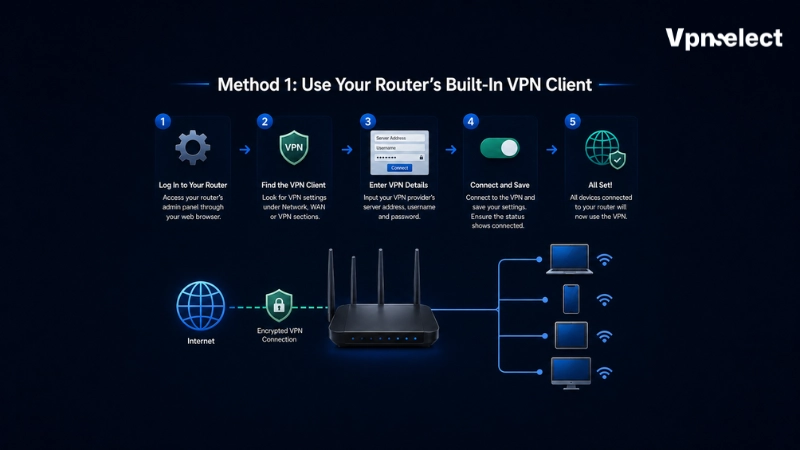 Use Your Router’s Built-In VPN Client