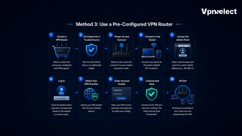 Use a Pre-Configured VPN Router
