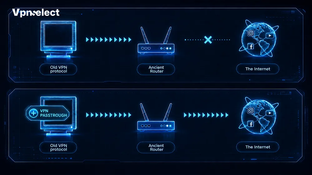 How VPN Passthrough Works with NAT and Firewalls